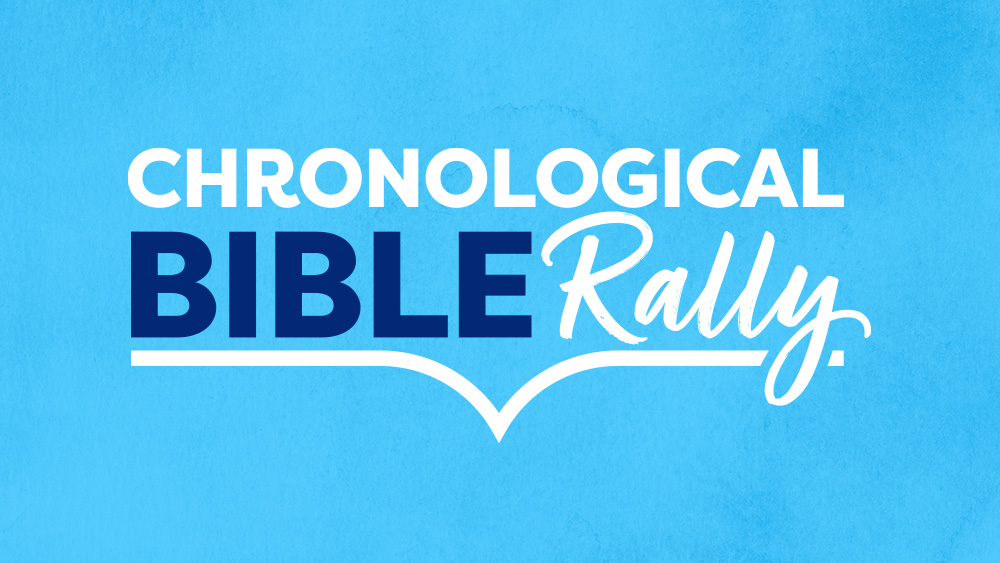 Chronological Bible Rally event banner